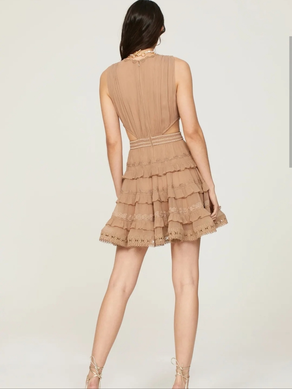 ROCOCO SAND Ruffle Mini Dress SIZE S - Picture 2 of 12